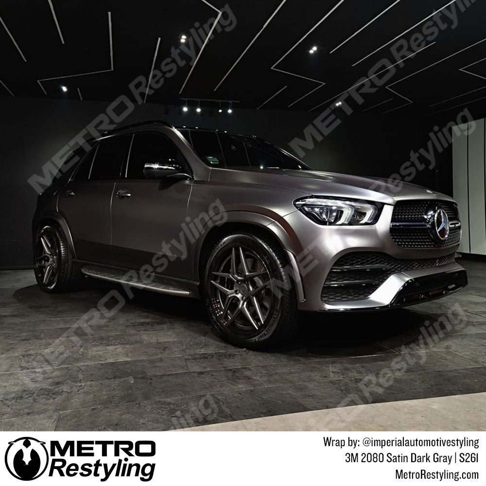 Satin Dark Gray Vinyl Wrap