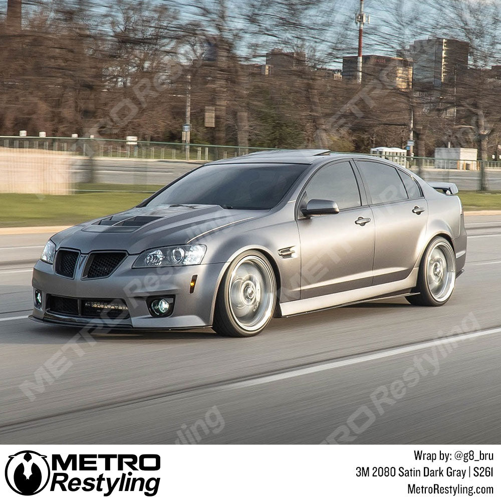 Satin Dark Gray Wrap