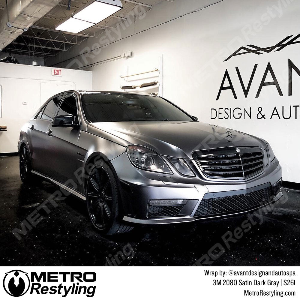 Satin Dark Gray Wrap