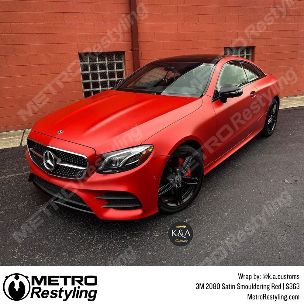 Satin Smoldering Red Vinyl Wrap