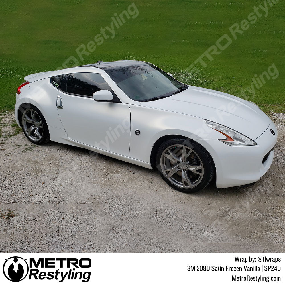 Satin Frozen Vanilla Vinyl Wrap