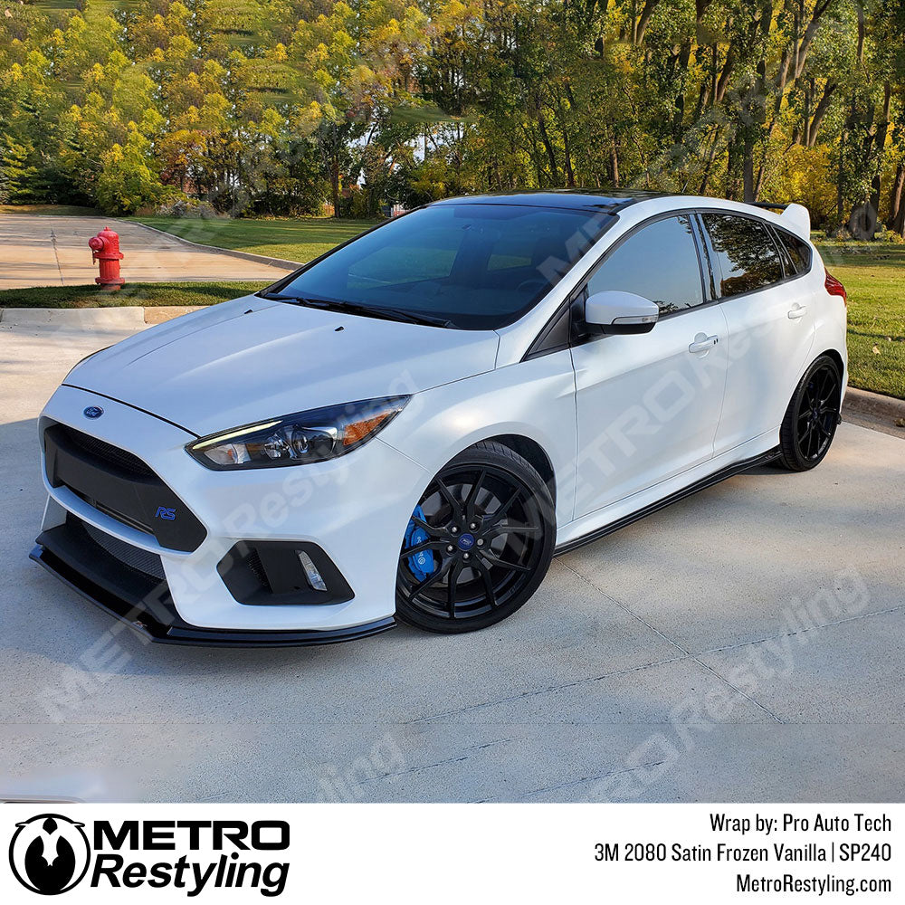 Satin Frozen Vanilla Vinyl Wrap