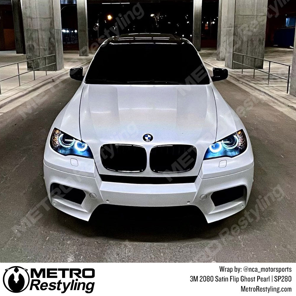 Satin Flip Ghost Pearl BMW car Wrap