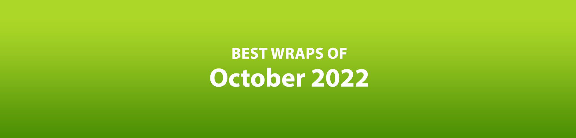 Top Cars Wraps of October 2022