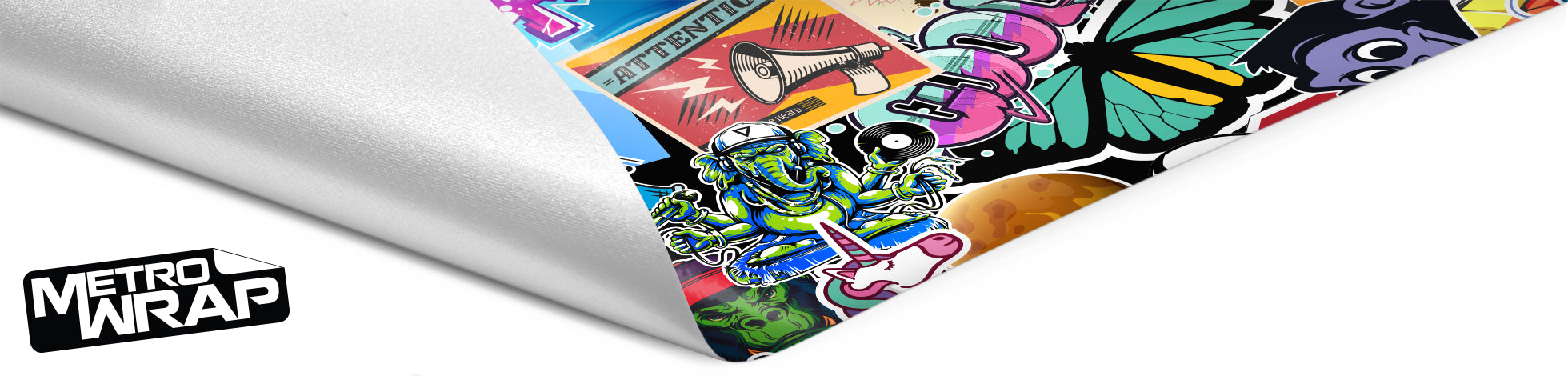 Metro Wrap Jumbo Sticker Bomb Vinyl Film