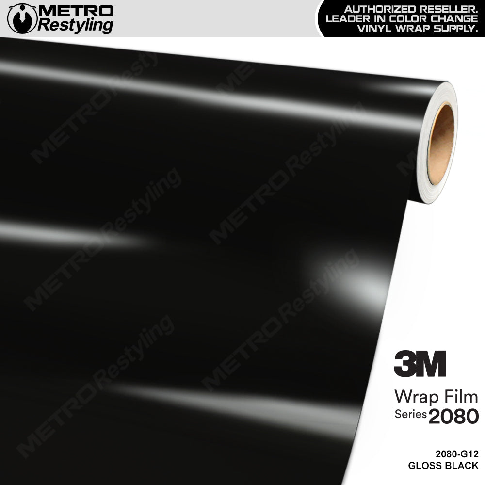 3M 2080 Gloss Black Vinyl Wrap