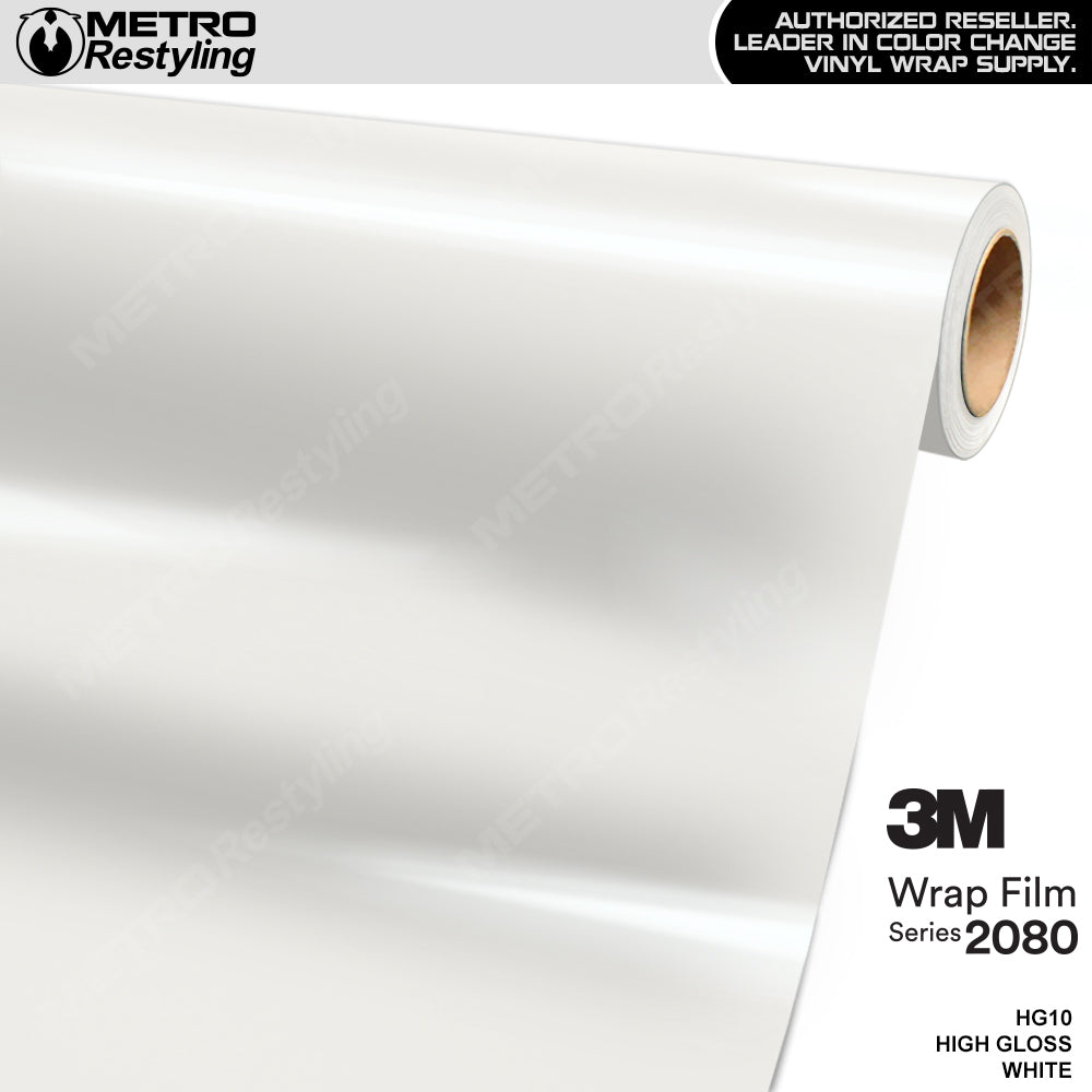3M 2080 High Gloss White Vinyl Wrap