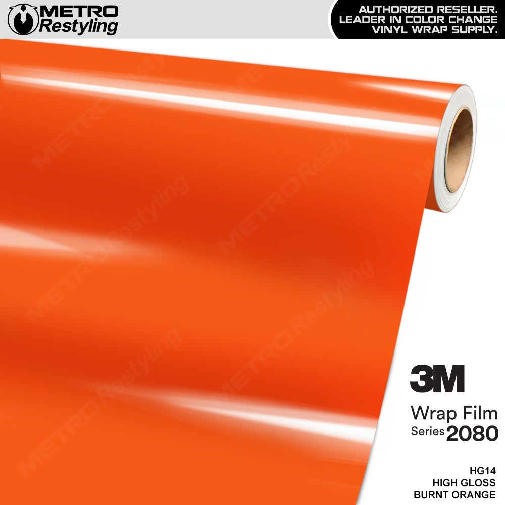 3M 2080 High Gloss Burnt Orange Vinyl Wrap