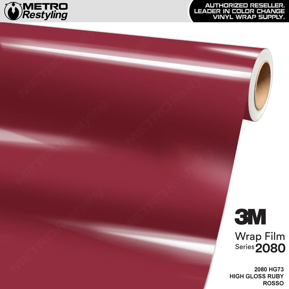 3M 2080 High Gloss Ruby Rosso Vinyl Wrap | HG73