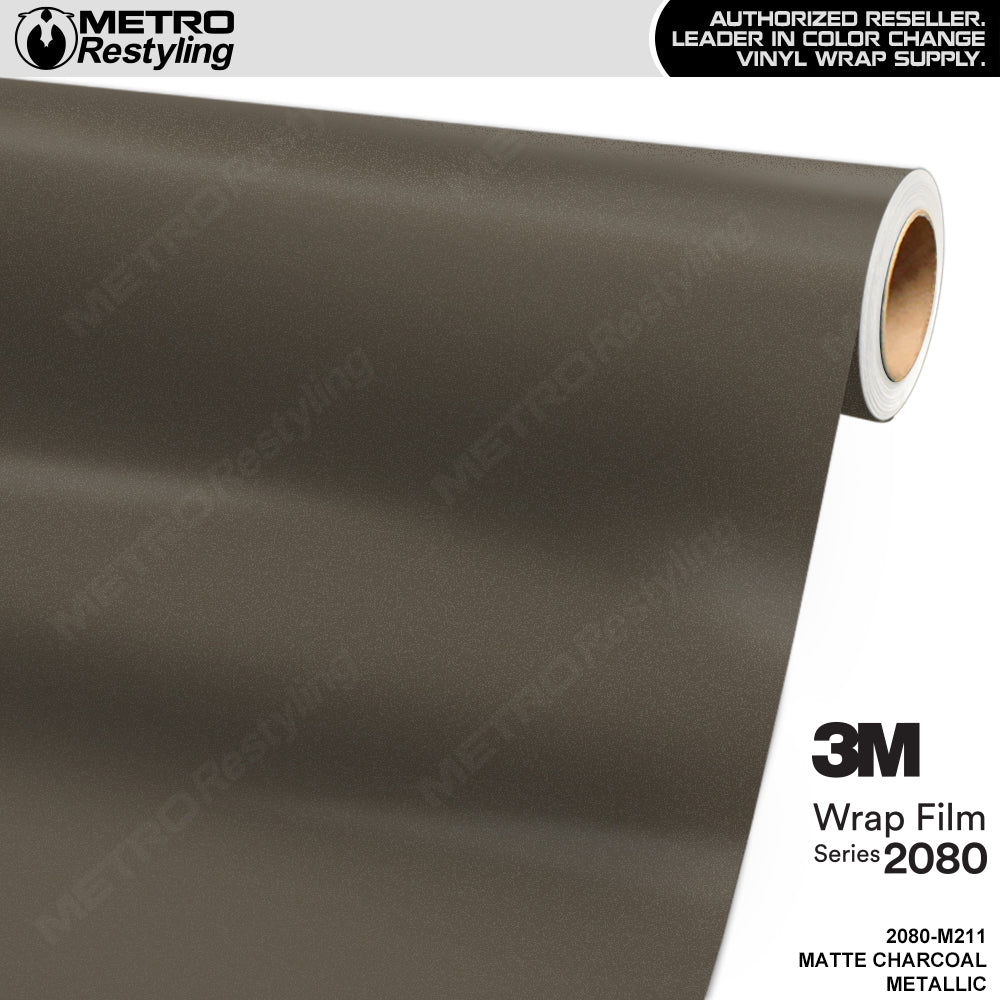 3M 2080 Matte Charcoal Metallic Vinyl Wrap