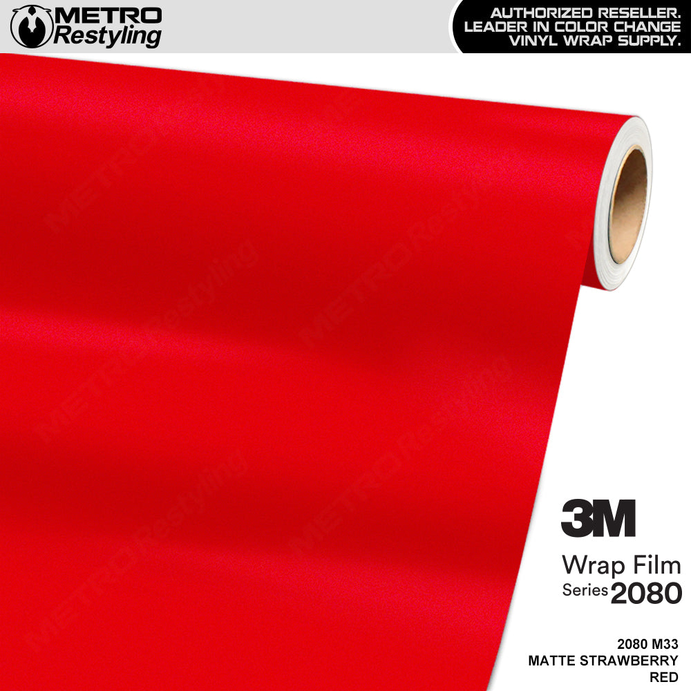 3M 2080 Matte Strawberry Vinyl Wrap | M33