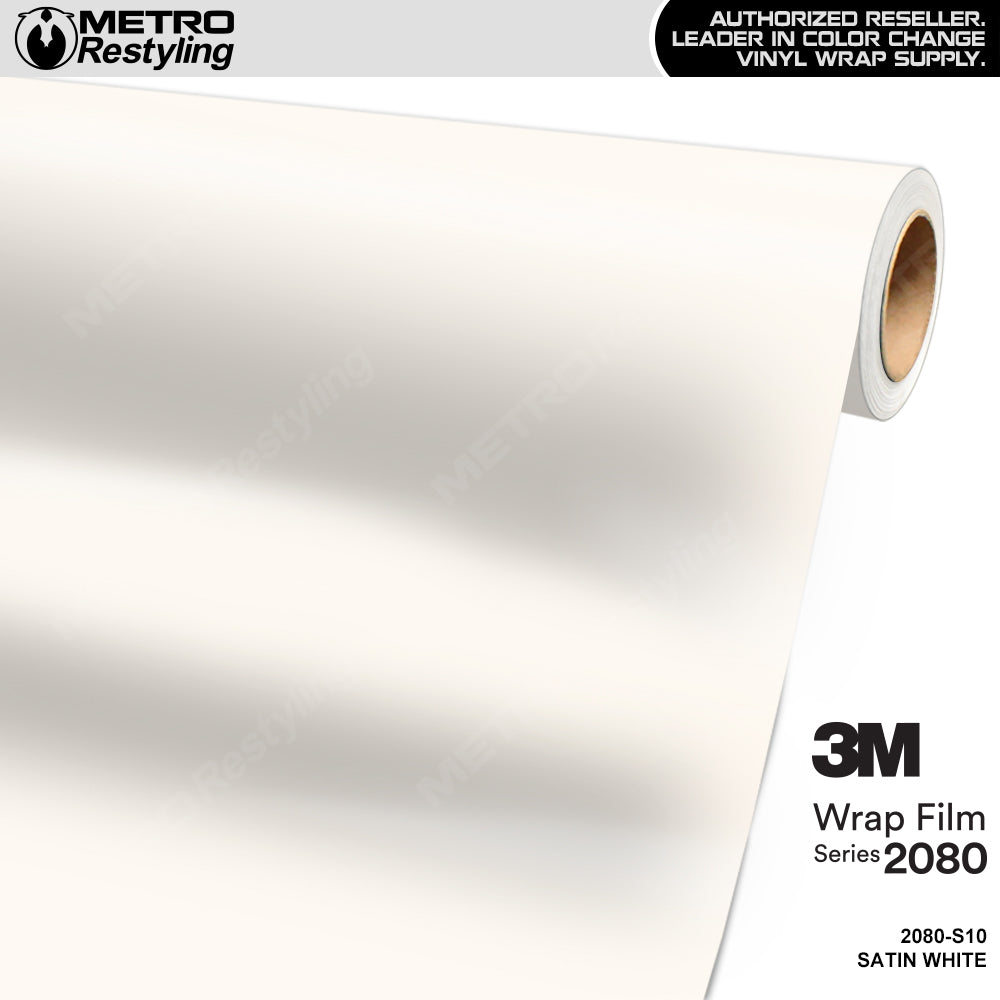 3M 2080 Satin White Vinyl Wrap
