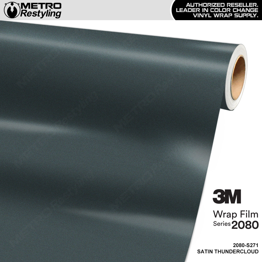 3M 2080 Satin Thundercloud Vinyl Wrap | S271 | BLOWOUT STOCK | (250 sq ft) | 812947