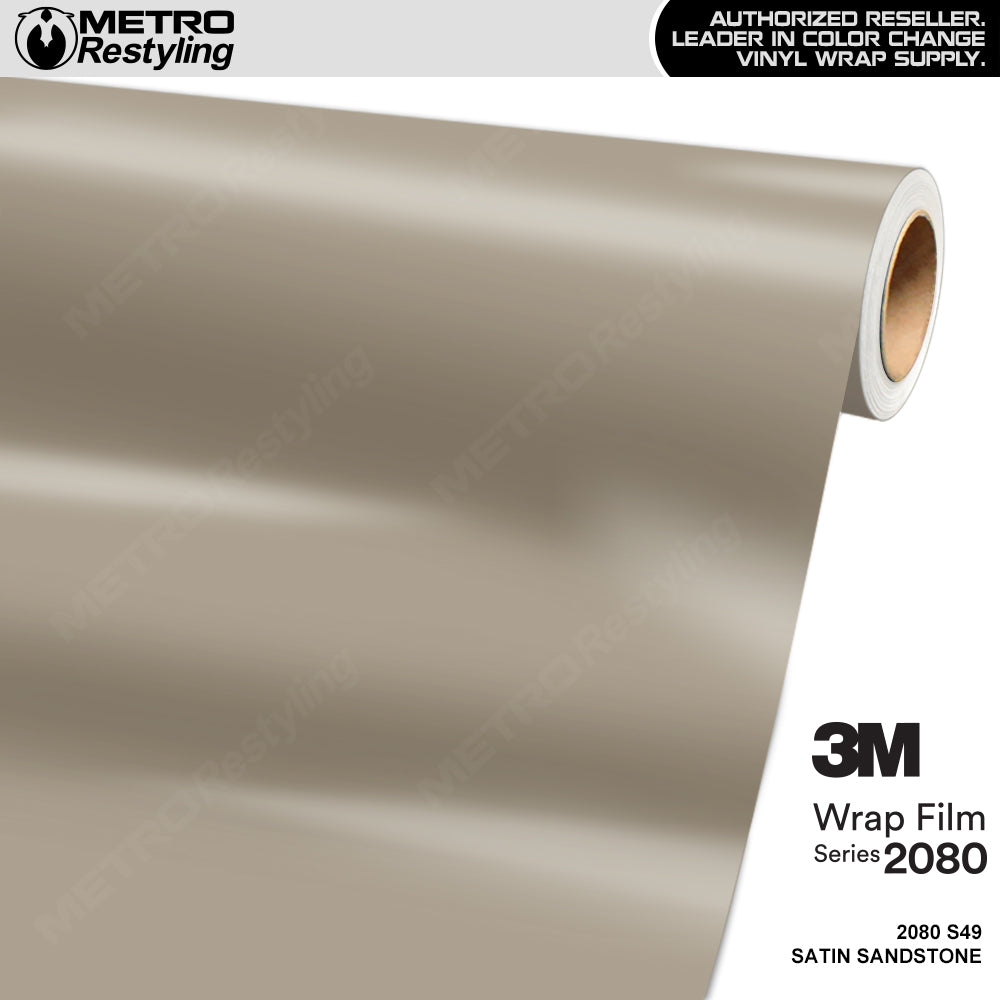 3M 2080 Satin Sandstone Vinyl Wrap | S49