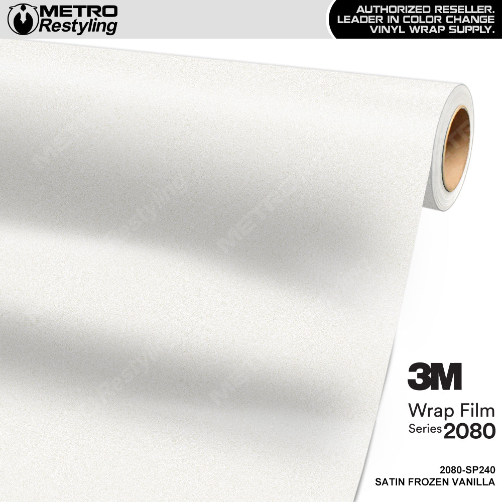 3M 2080 Satin Frozen Vanilla Vinyl Wrap