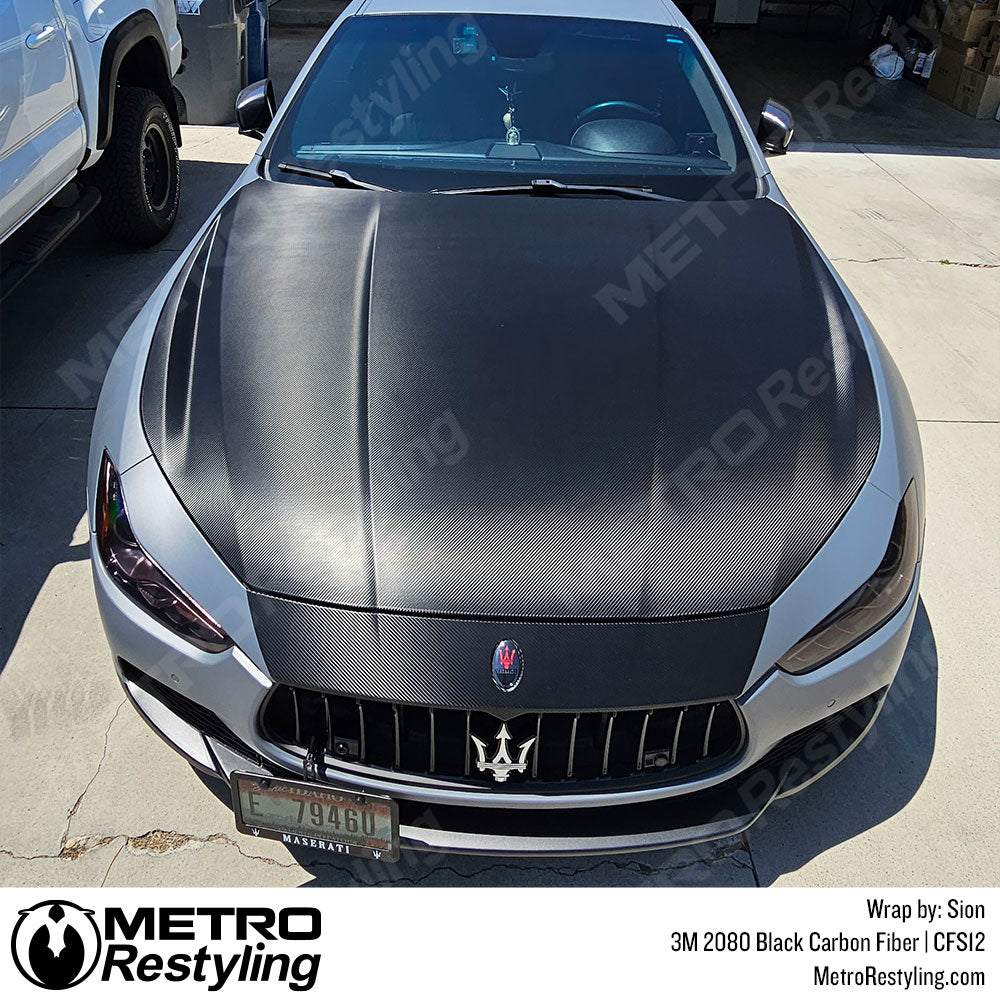 3M Black Carbon Fiber Maserati Wrap