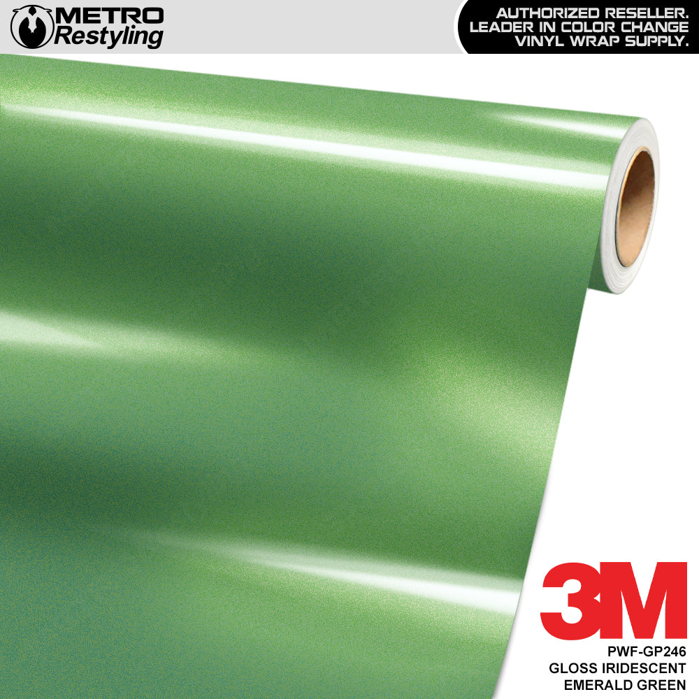 3M Gloss Iridescent Emerald Green PWF Paint Protection Film Wrap | PWF-G246