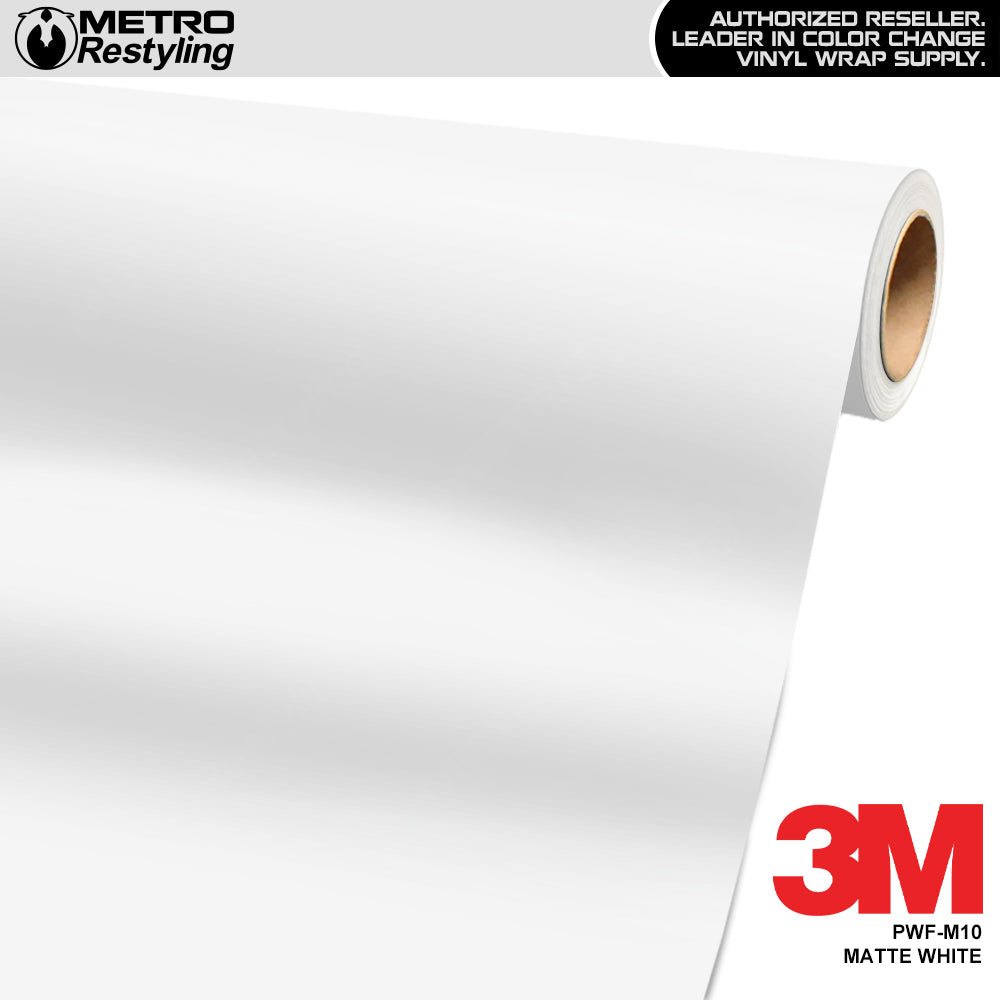 3M Matte White PWF Paint Protection Film Wrap | PWF-M10