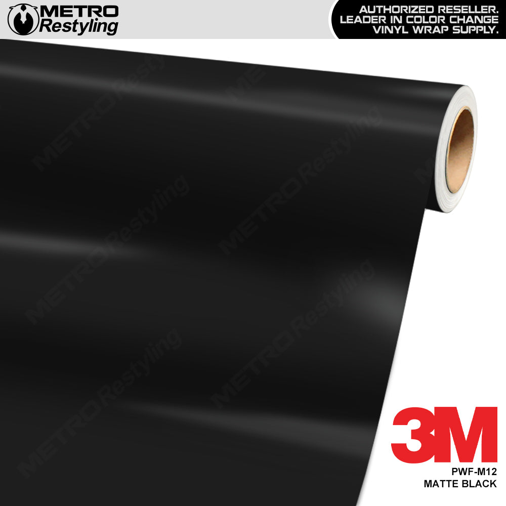 3M Matte Black PWF Paint Protection Film Wrap | PWF-M12