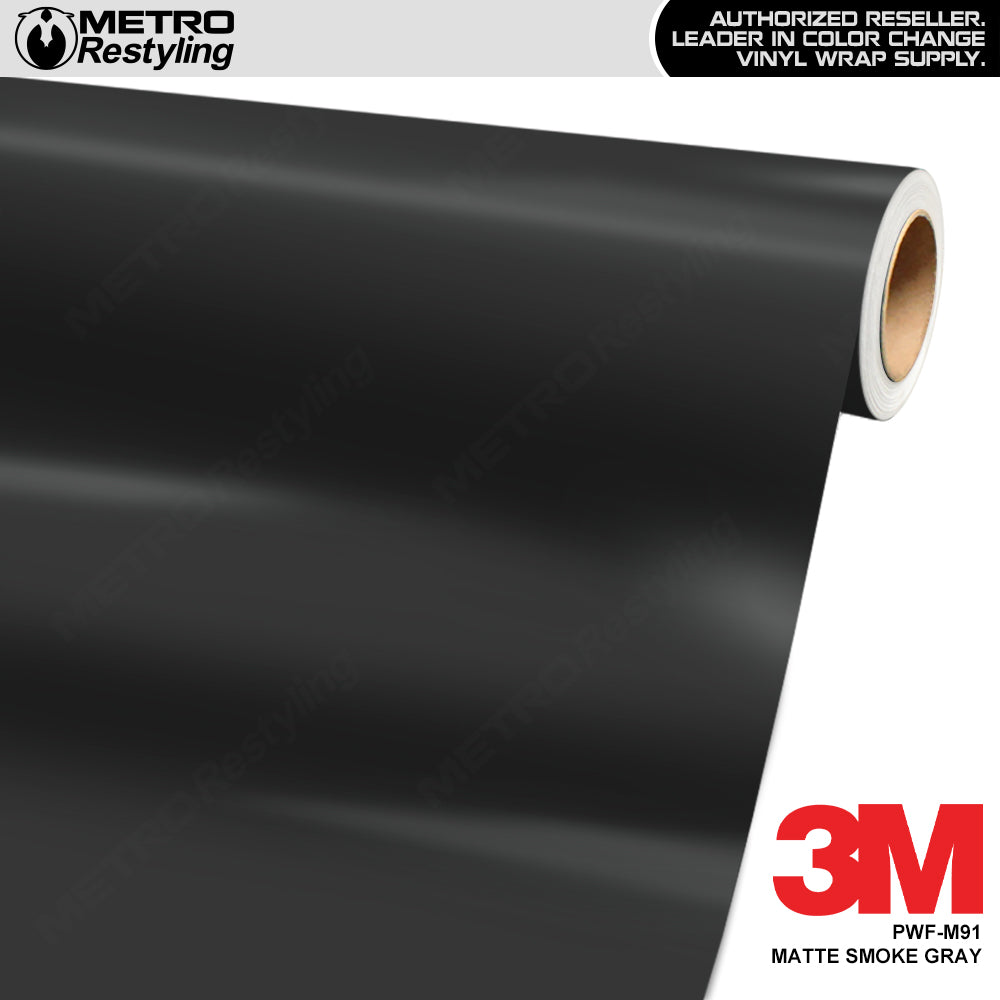 3M Matte Smoke Gray PWF Paint Protection Film Wrap | PWF-M91