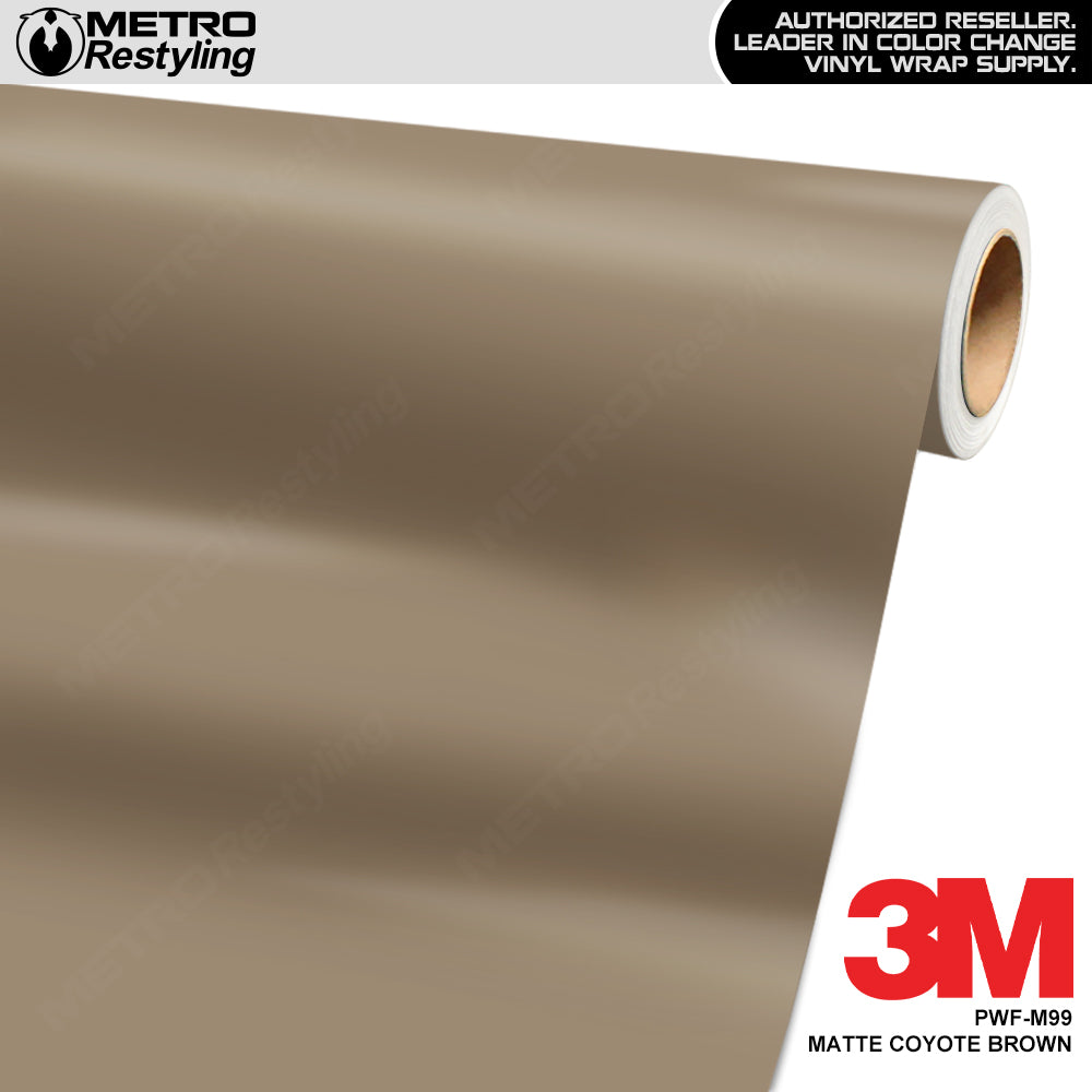 3M Matte Coyote Brown PWF Paint Protection Film Wrap | PWF-M99