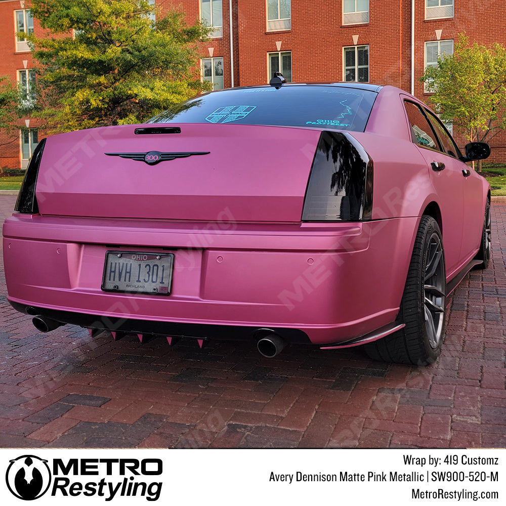 Metallic Matte chrome Vinyl For Whole Car Wrapping Foil Film Hot Pink 50FT  x 5FT