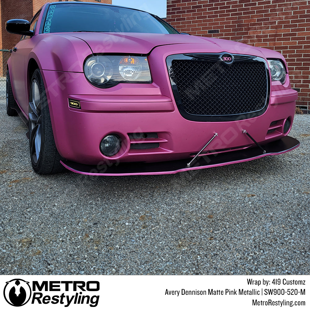 Avery Matte Pink Metallic Chrysler 300 Vinyl Wrap