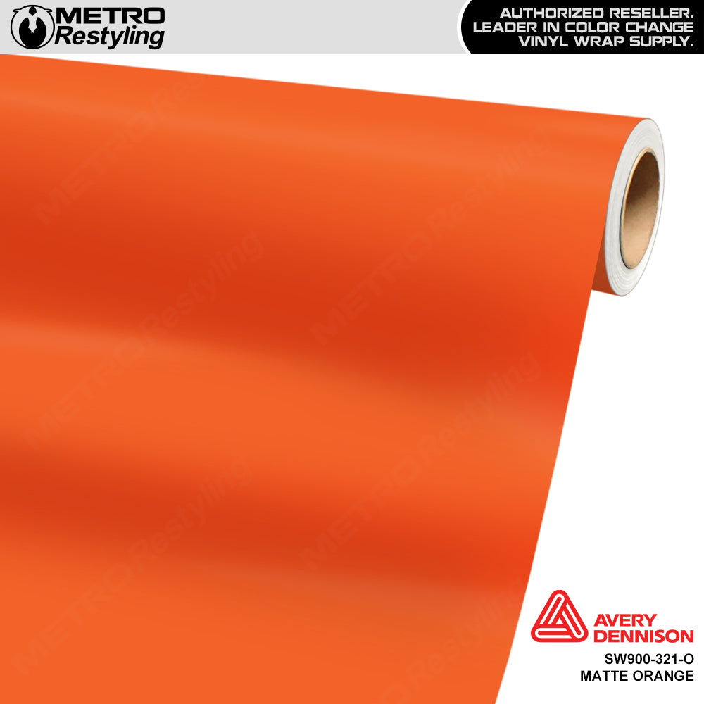 Avery Dennison SW900 Matte Orange Vinyl Wrap