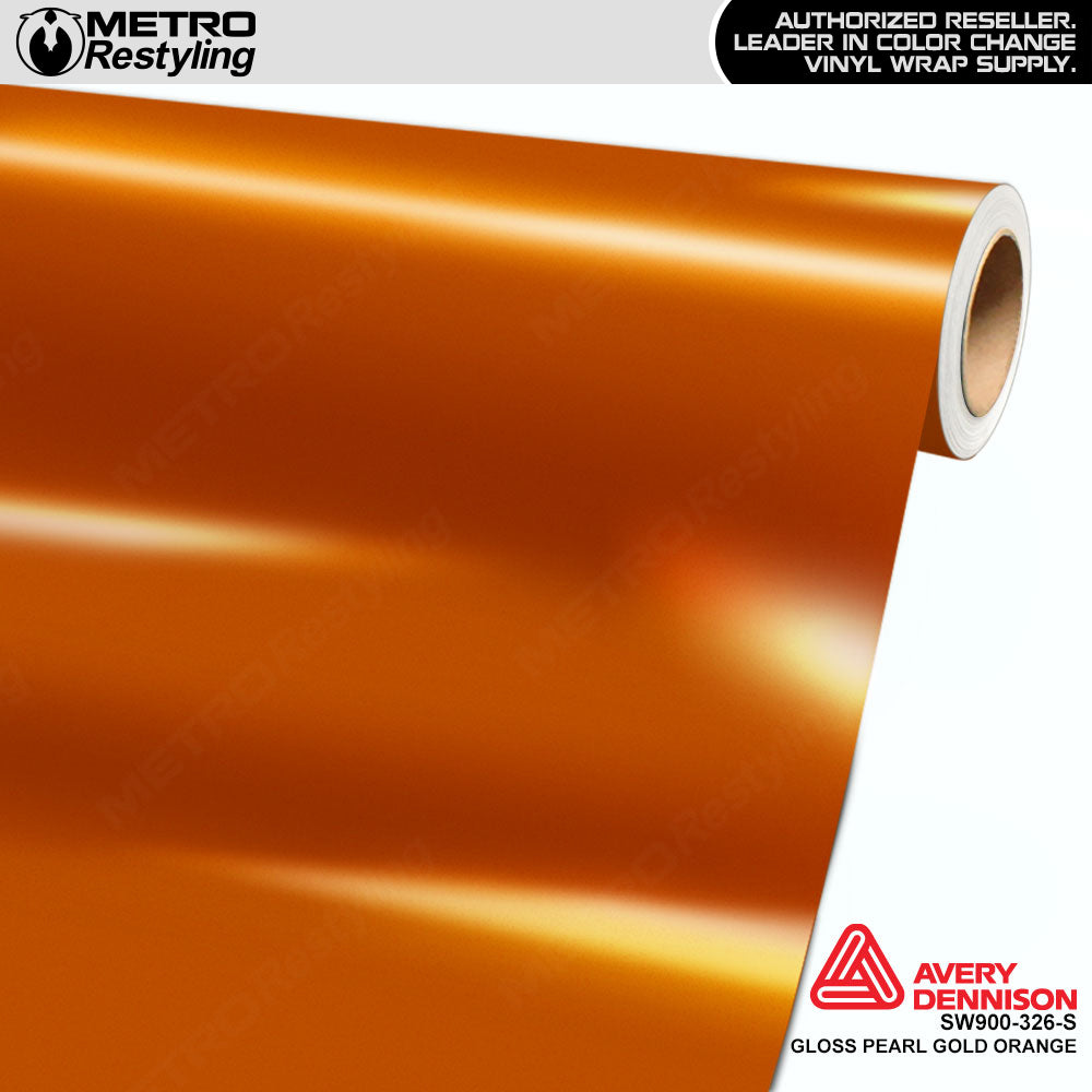 Avery Dennison SW900 Gloss Gold Orange Pearlescent Vinyl Wrap | SW900-326-S