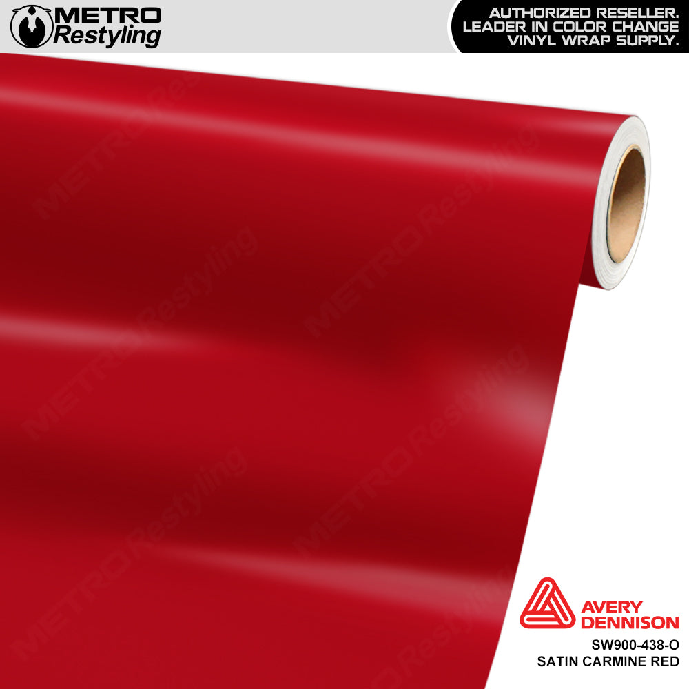 Avery Dennison SW900 Satin Carmine Red Vinyl Wrap