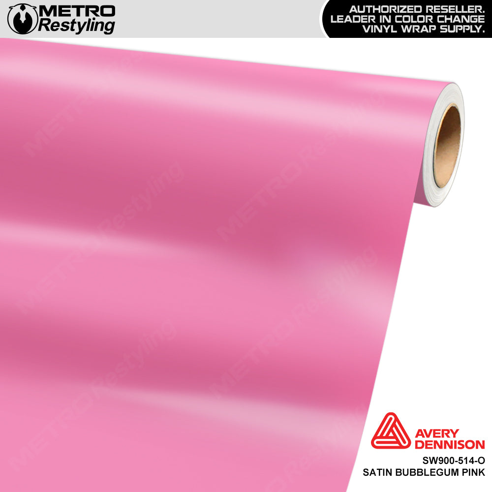 Avery Dennison SW900 Satin Bubblegum Pink Vinyl Wrap