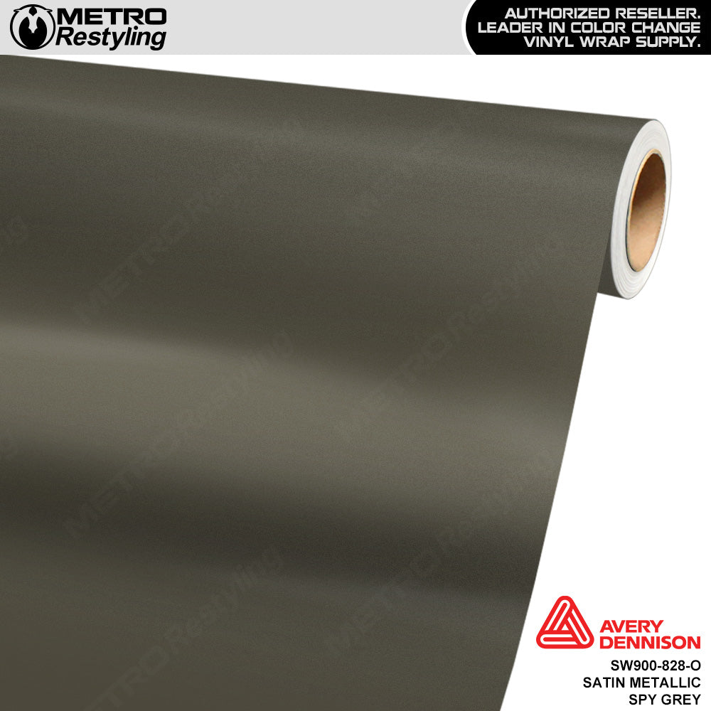 Avery Dennison SW900 Satin Metallic Spy Grey Vinyl Wrap | SW900-828-M