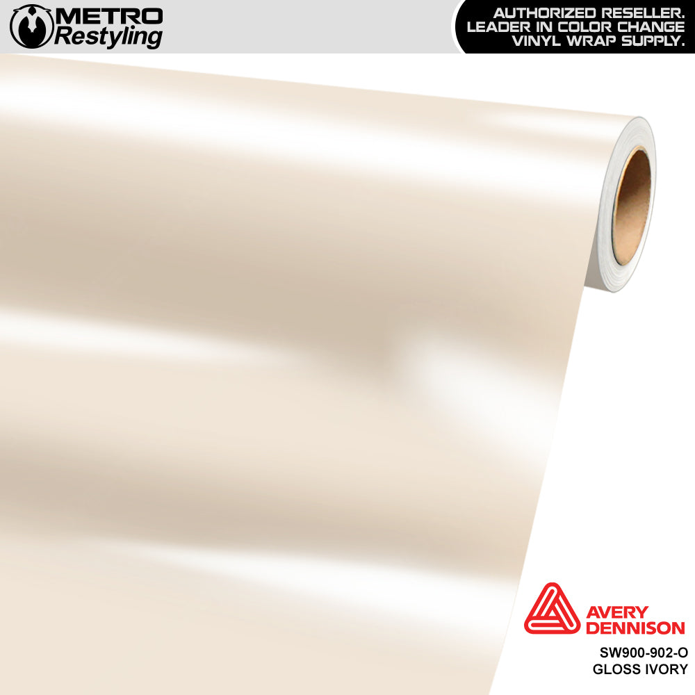 Avery Dennison SW900 Gloss Ivory Vinyl Wrap | SW900-902-O