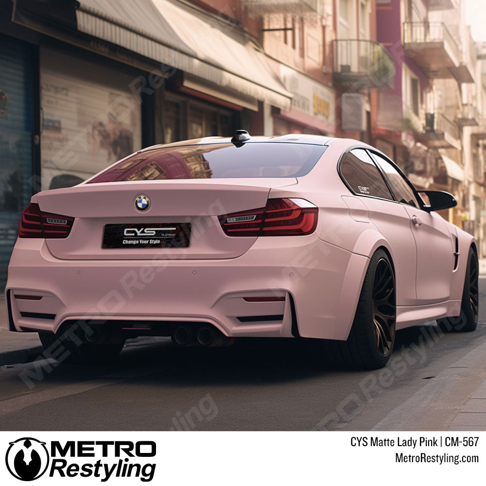 pink bmw vinyl wrap