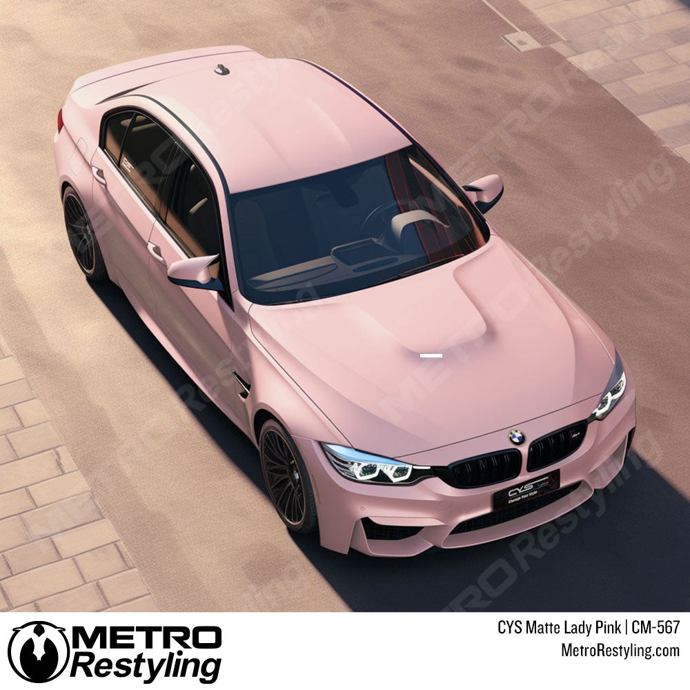 pink bmw wrap