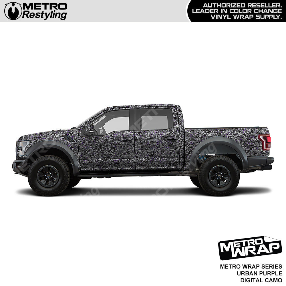 Metro Wrap Digital Urban Purple Camo Truck Wrap