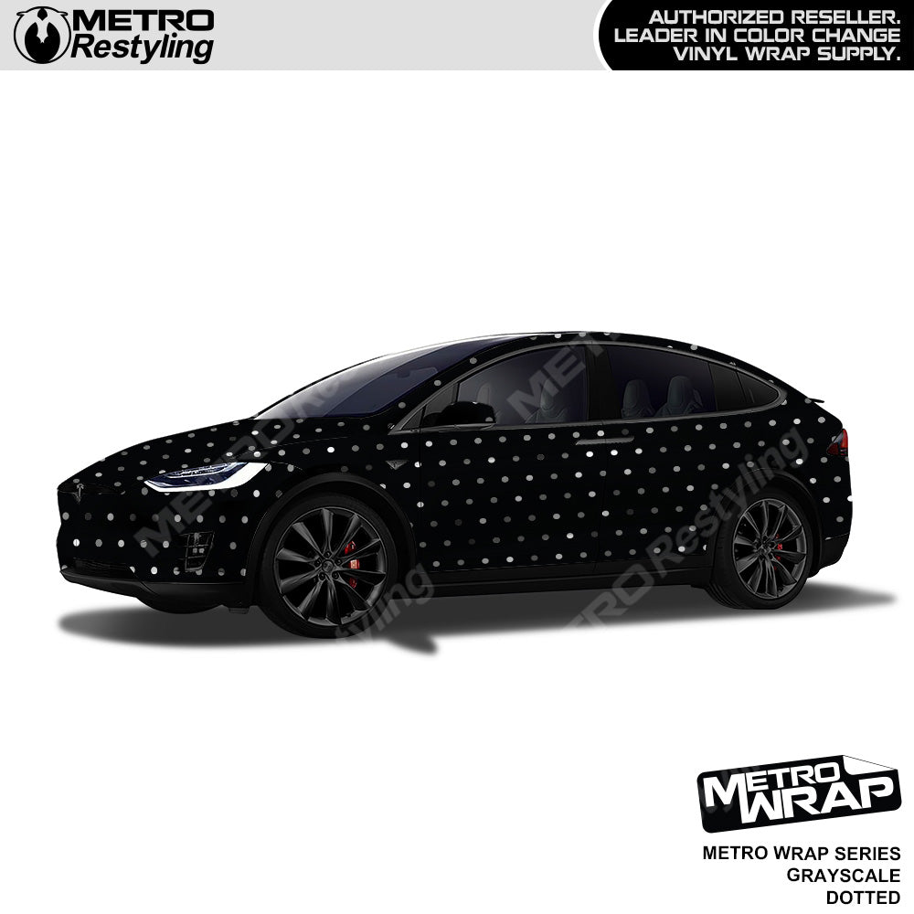 Metro Wrap Dotted Grayscale Car Wrap