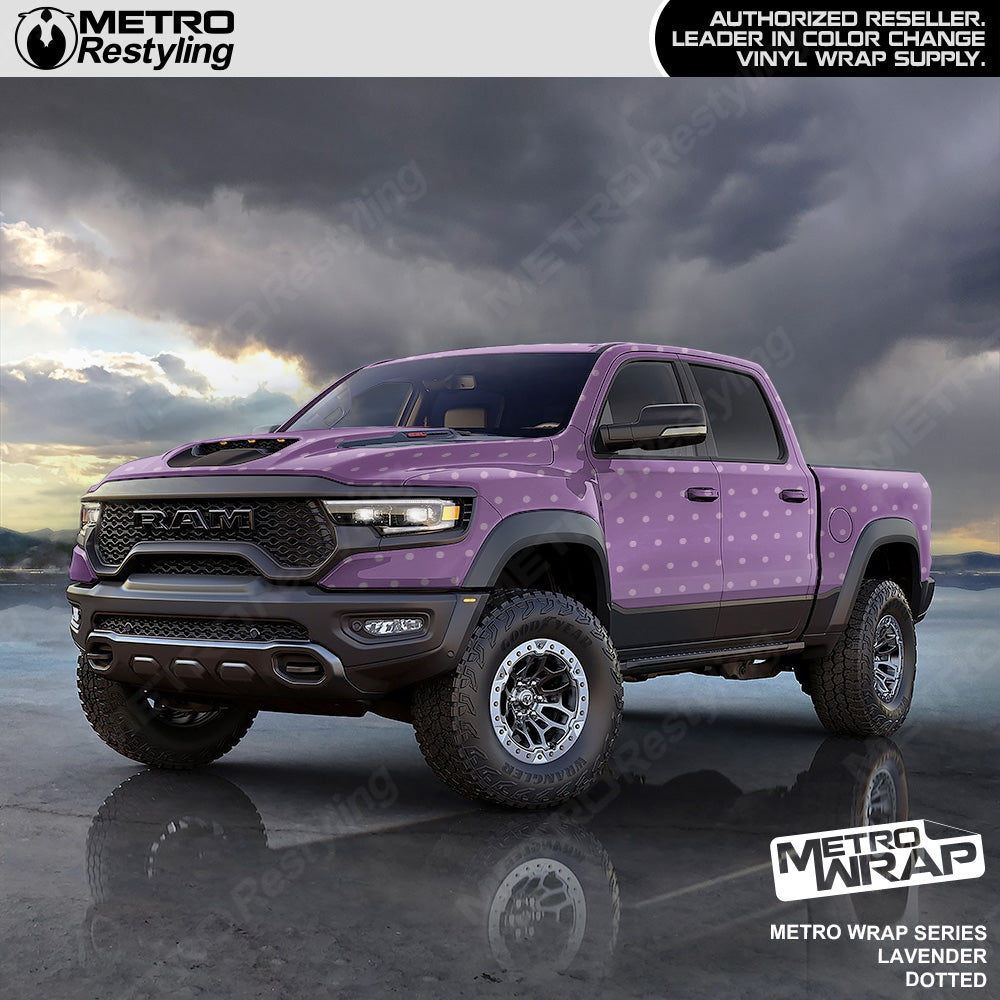 Metro Wrap Dotted Lavender Truck Wrap