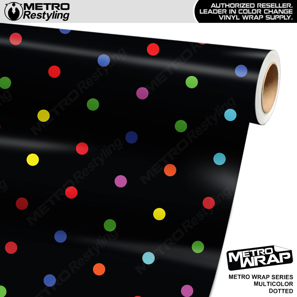 Metro Wrap Dotted Multicolor Vinyl Film