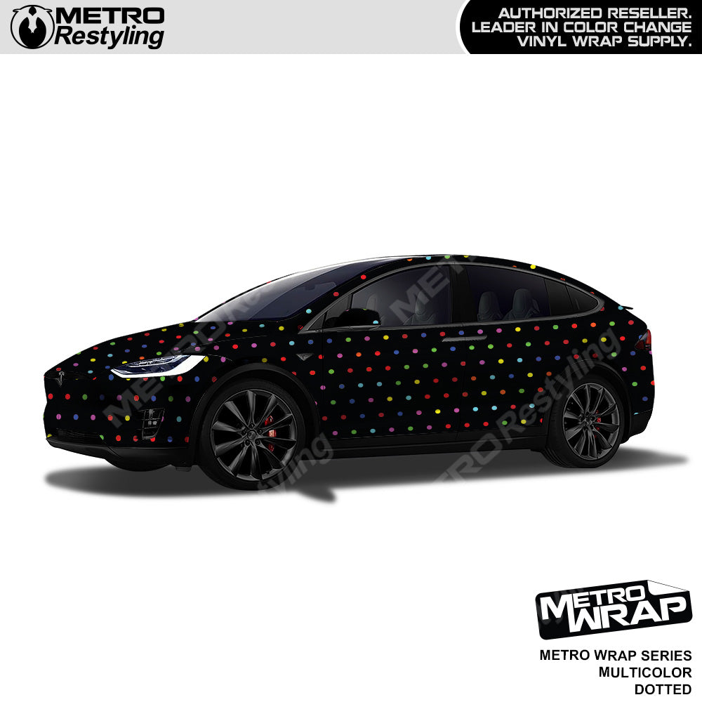 Metro Wrap Dotted Multicolor Car Wrap