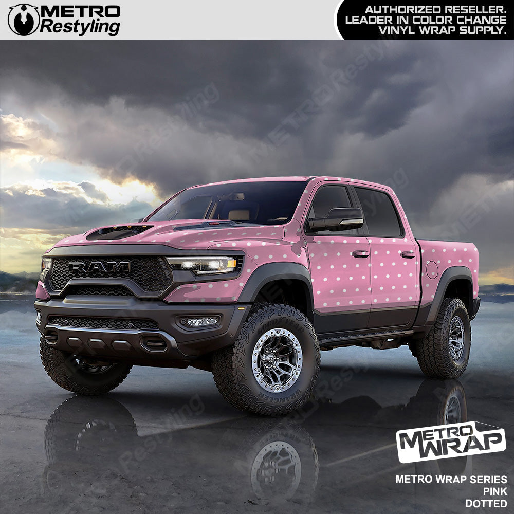 Metro Wrap Dotted Pink Truck Wrap