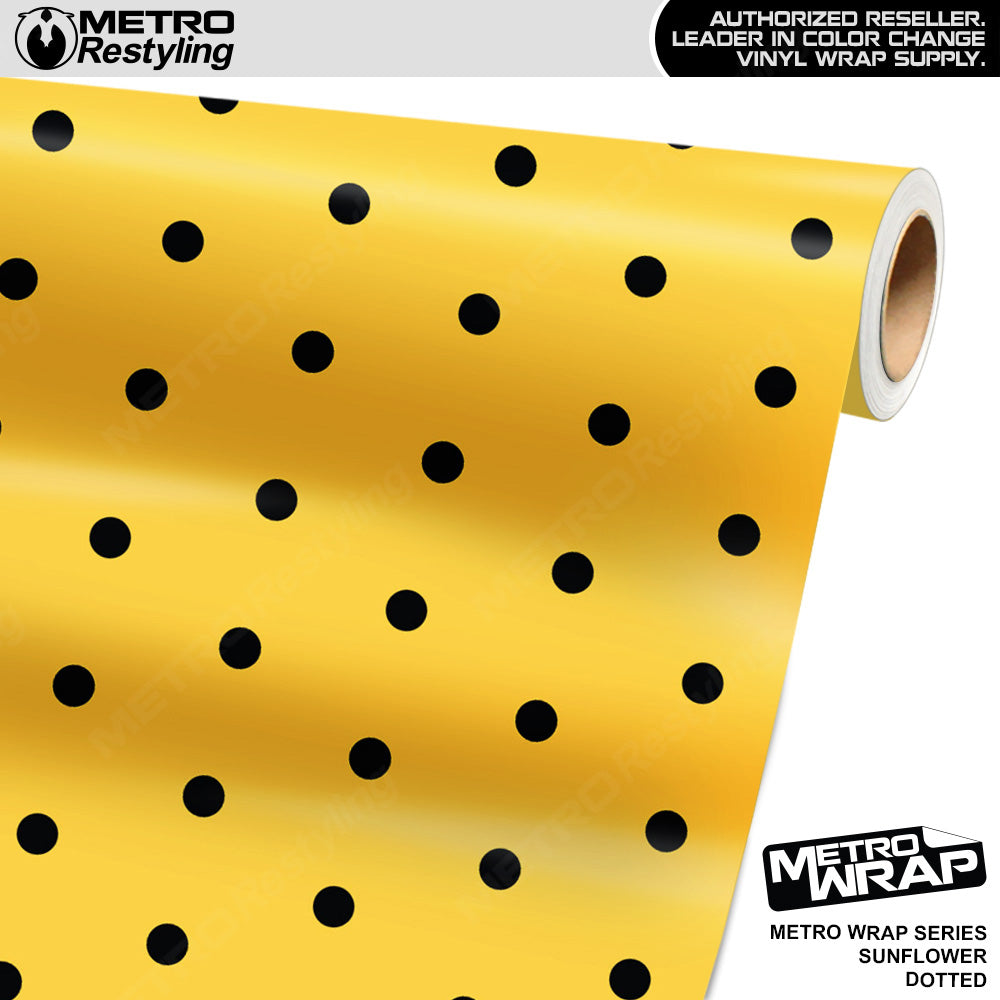 Metro Wrap Dotted Sunflower Vinyl Film