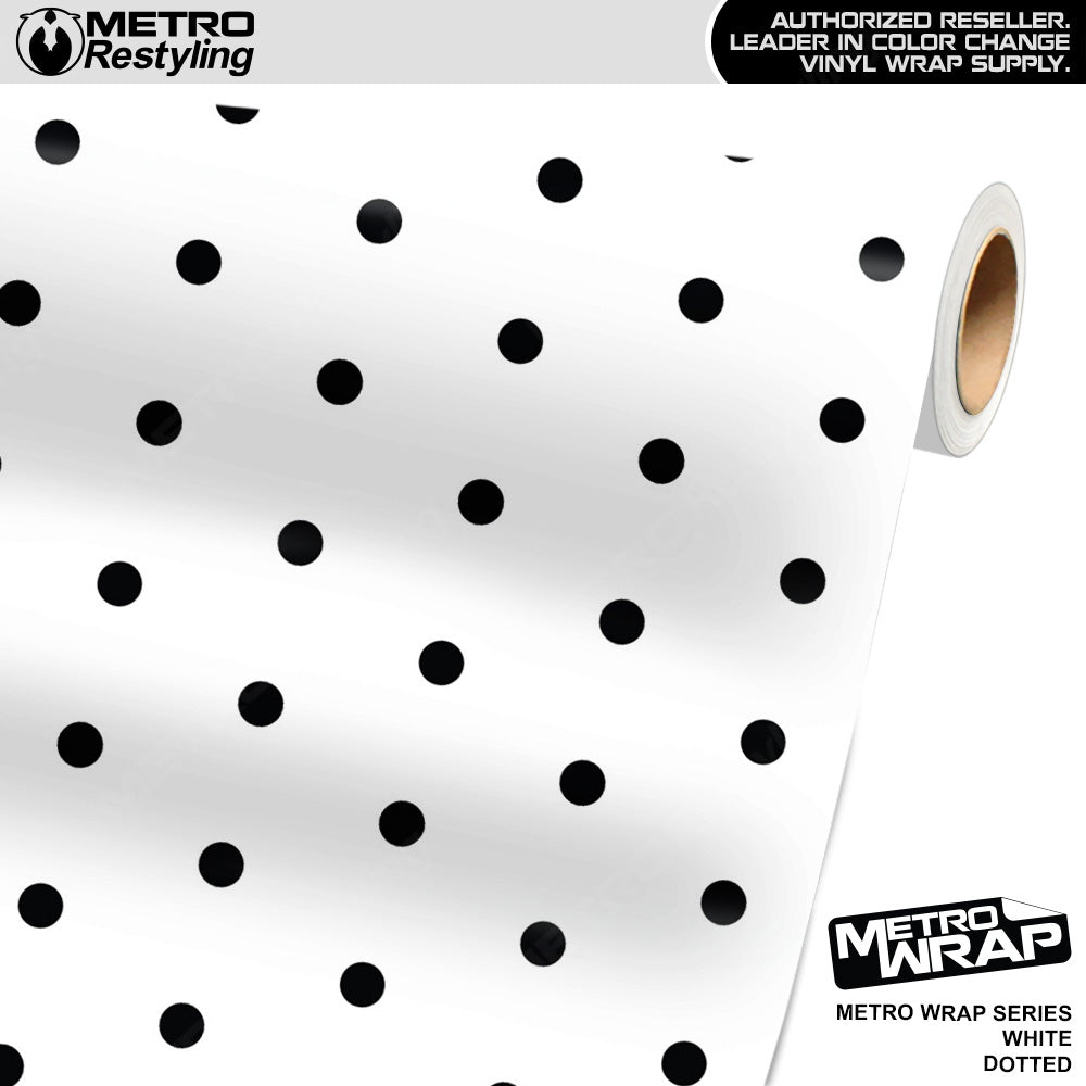 Metro Wrap Dotted White Vinyl Film