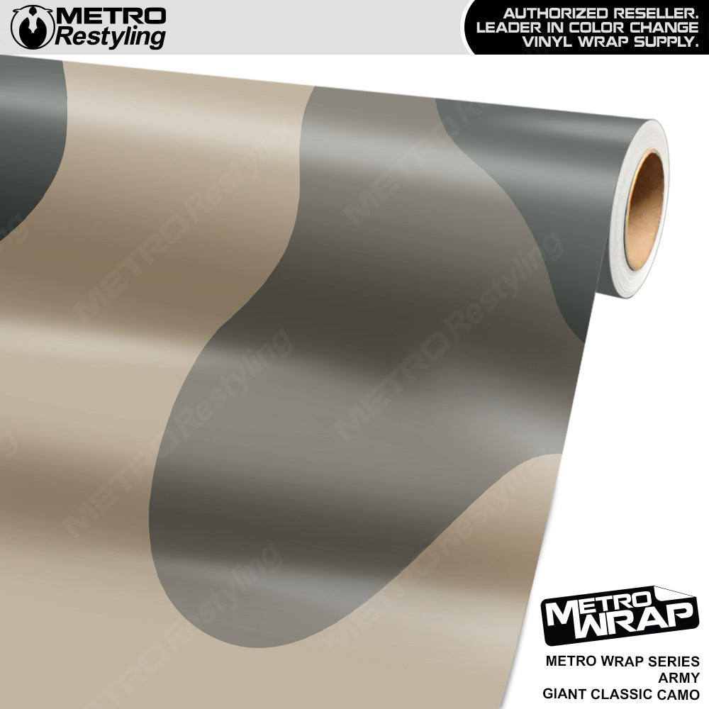 Metro Wrap Giant Classic Army Camouflage Vinyl Film