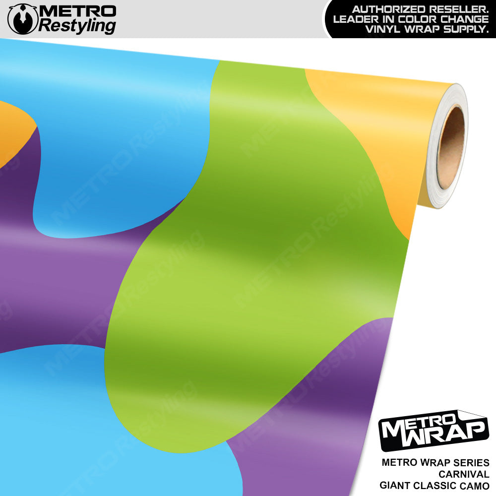 Metro Wrap Giant Classic Carnival Camouflage Vinyl Film