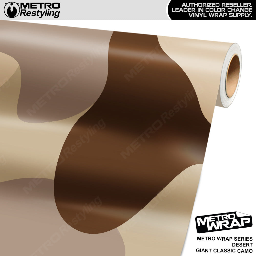 Metro Wrap Giant Classic Desert Camouflage Vinyl Film