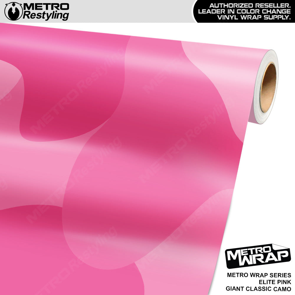 Metro Wrap Giant Classic Elite Pink Camouflage Vinyl Film