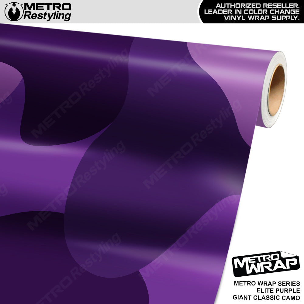 Metro Wrap Giant Classic Elite Purple Camouflage Vinyl Film
