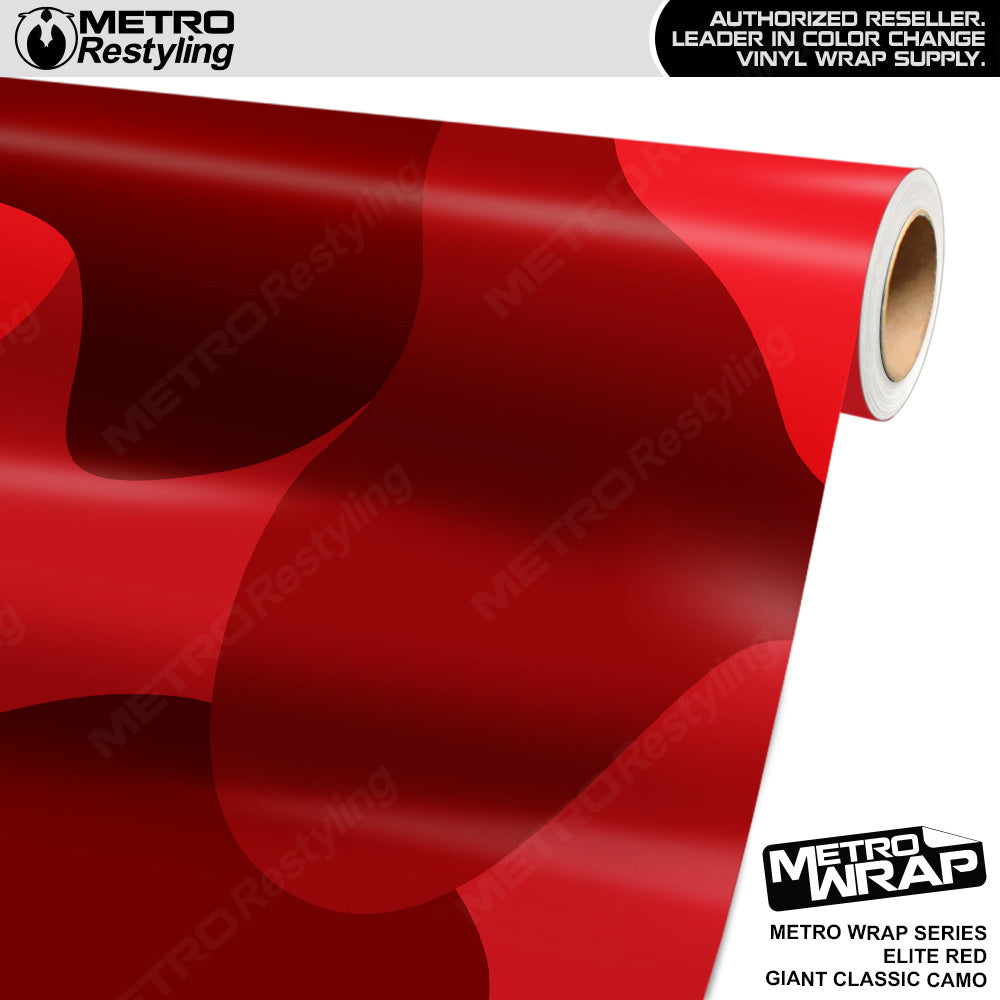 Metro Wrap Giant Classic Elite Red Camouflage Vinyl Film