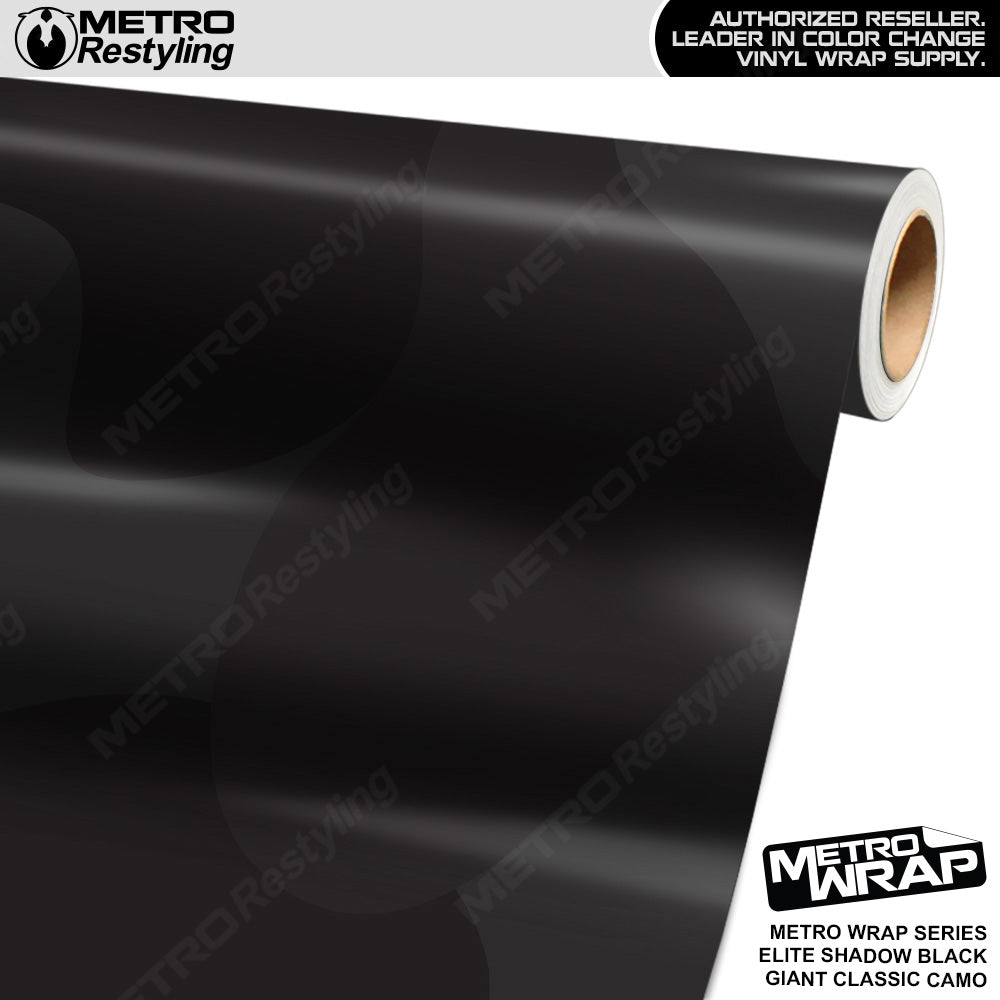 Metro Wrap Giant Classic Elite Shadow Black Camouflage Vinyl Film